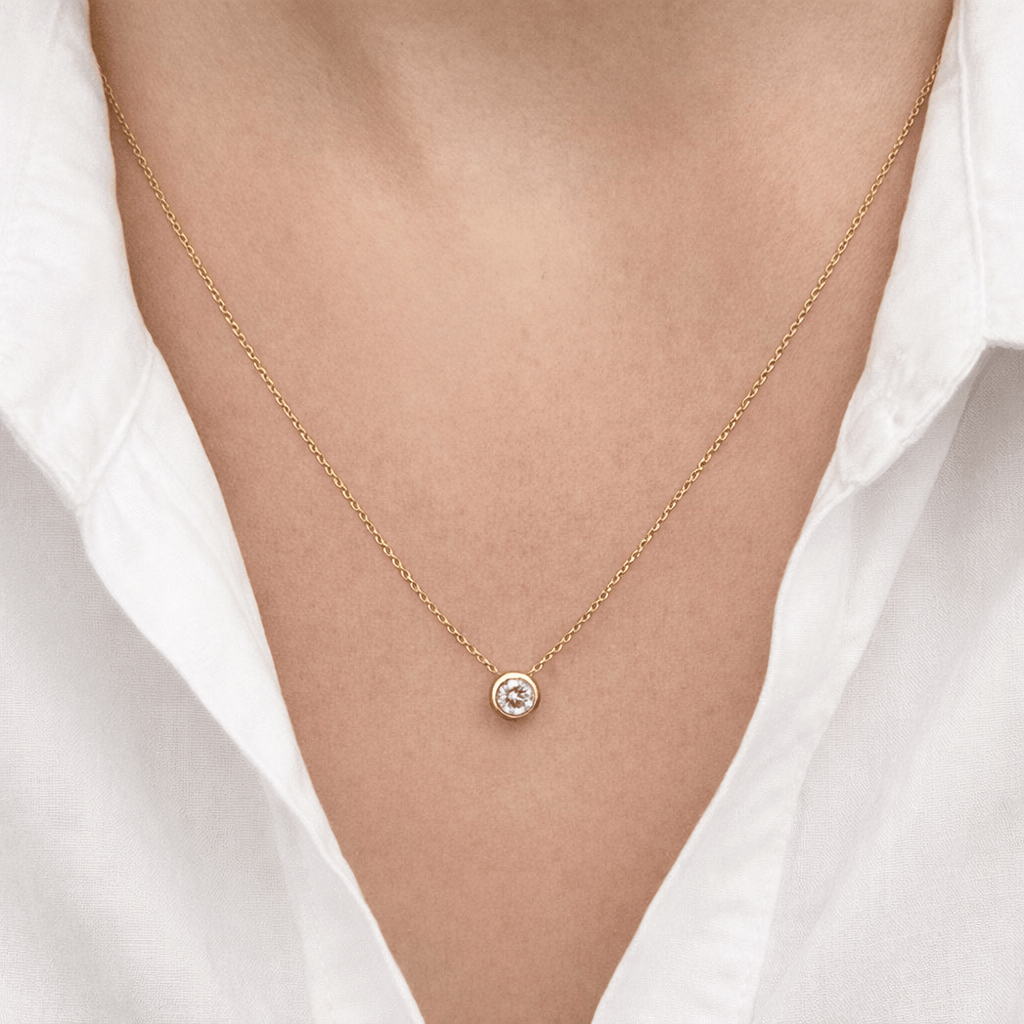 0.15ct Solitaire Necklace LG