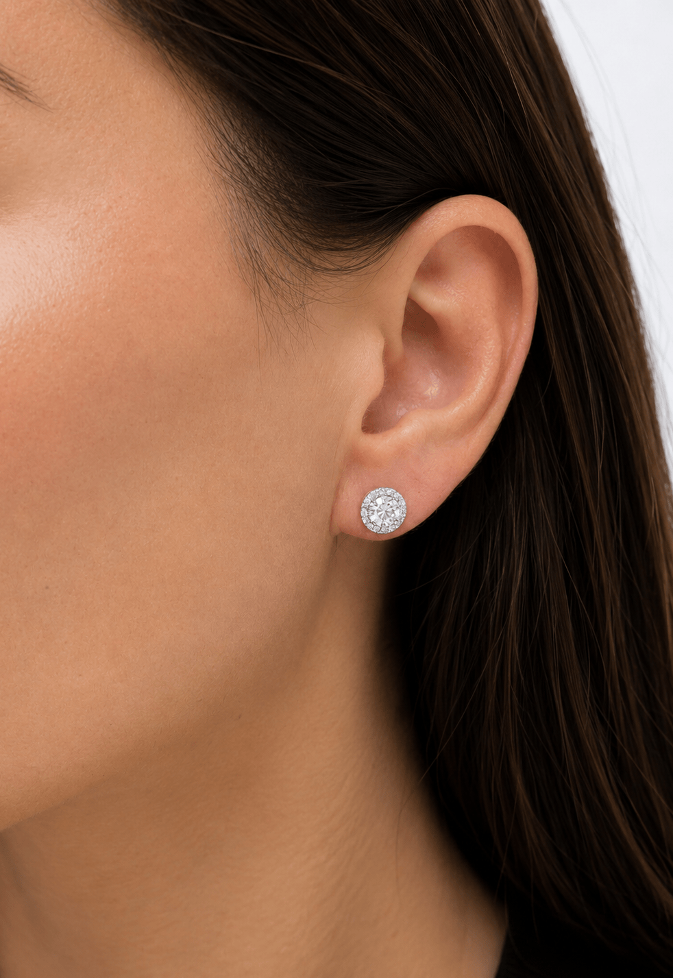 0.50ct Halo Earstuds LG