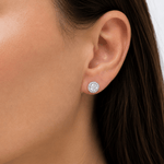 0.50ct Halo Earstuds LG