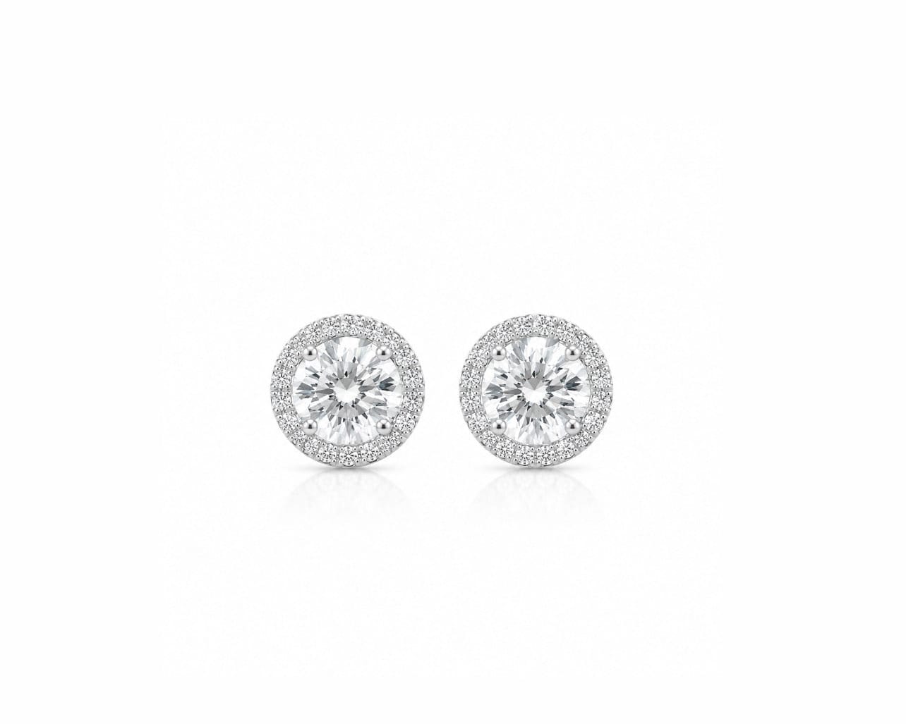 0.50ct Halo Earstuds LG