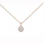 0.50ct Halo Necklace LG