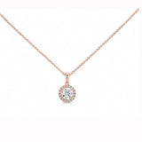 0.50ct Halo Necklace LG