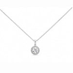 0.50ct Halo Necklace LG