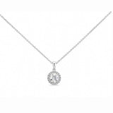 0.50ct Halo Necklace LG