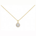 0.50ct Halo Necklace LG