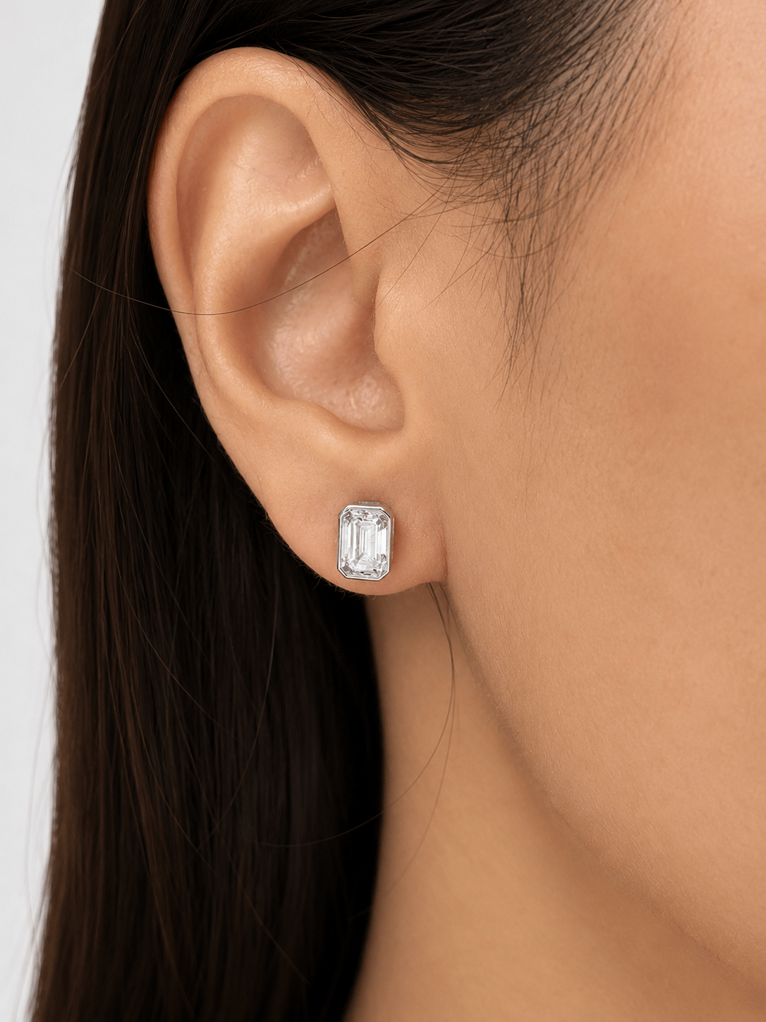 1ct Bezel Earstuds LG