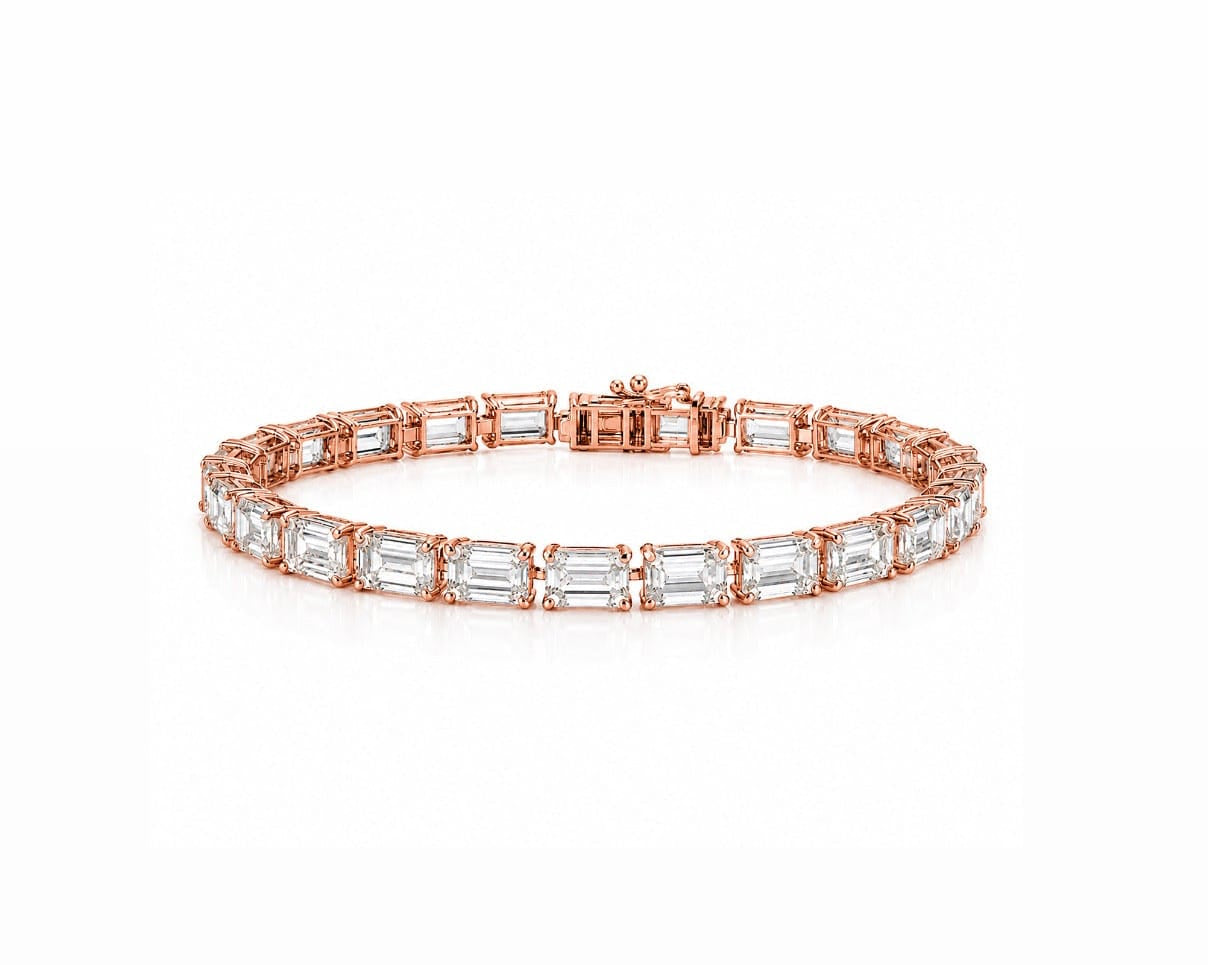 1ct Emerald Tennis Bracelet LG