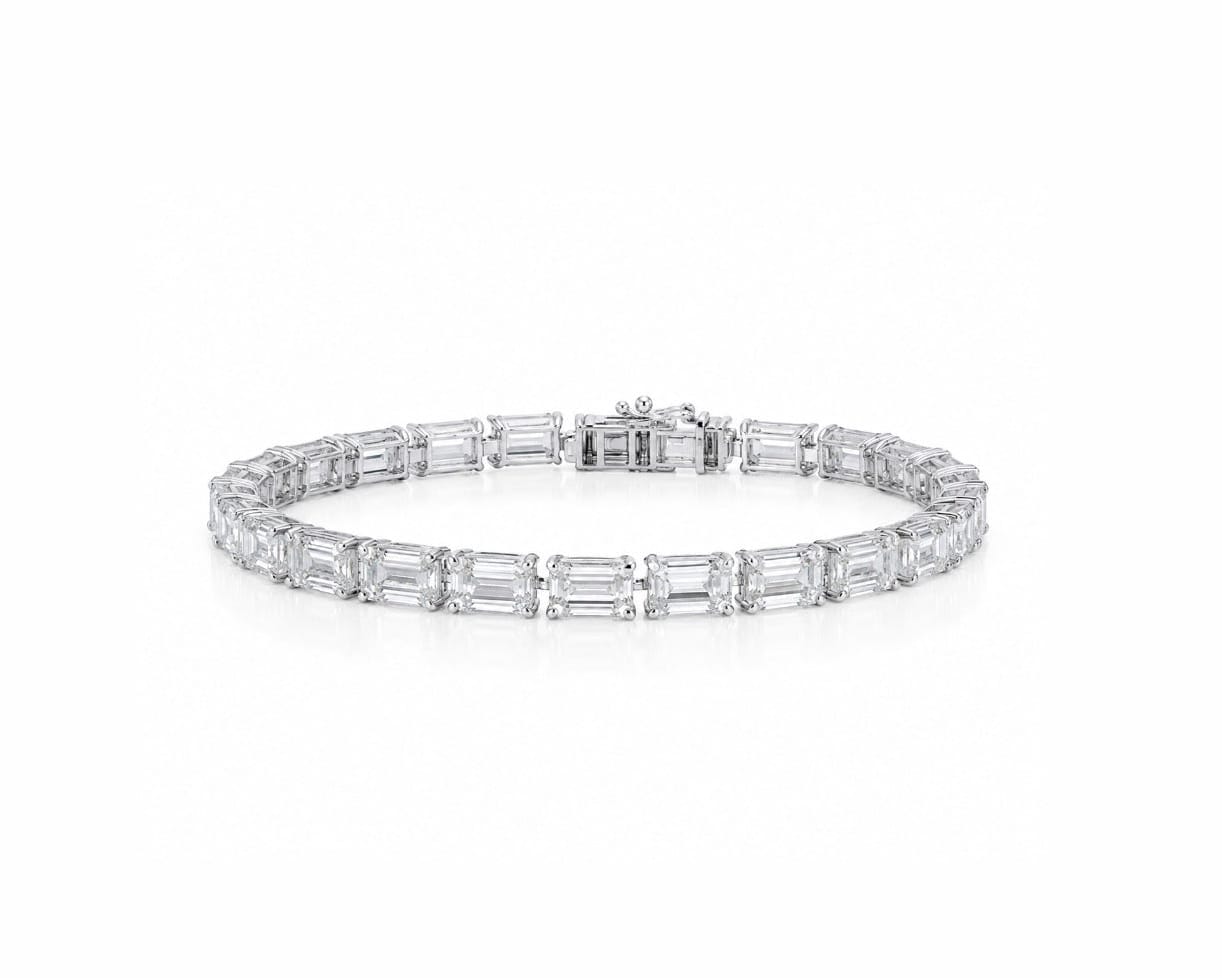1ct Emerald Tennis Bracelet LG