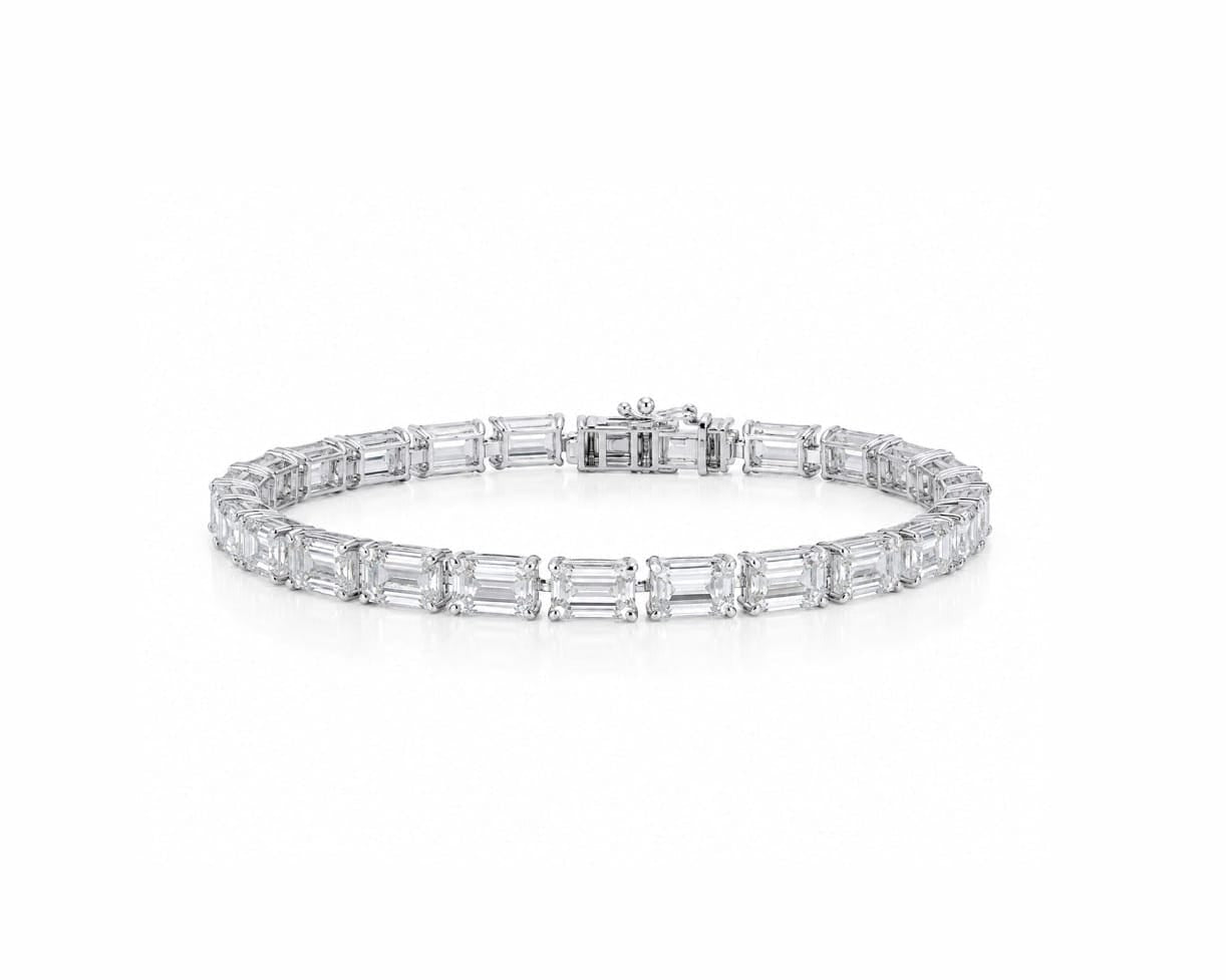 1ct Emerald Tennis Bracelet LG