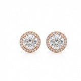 1ct Halo Earstuds LG