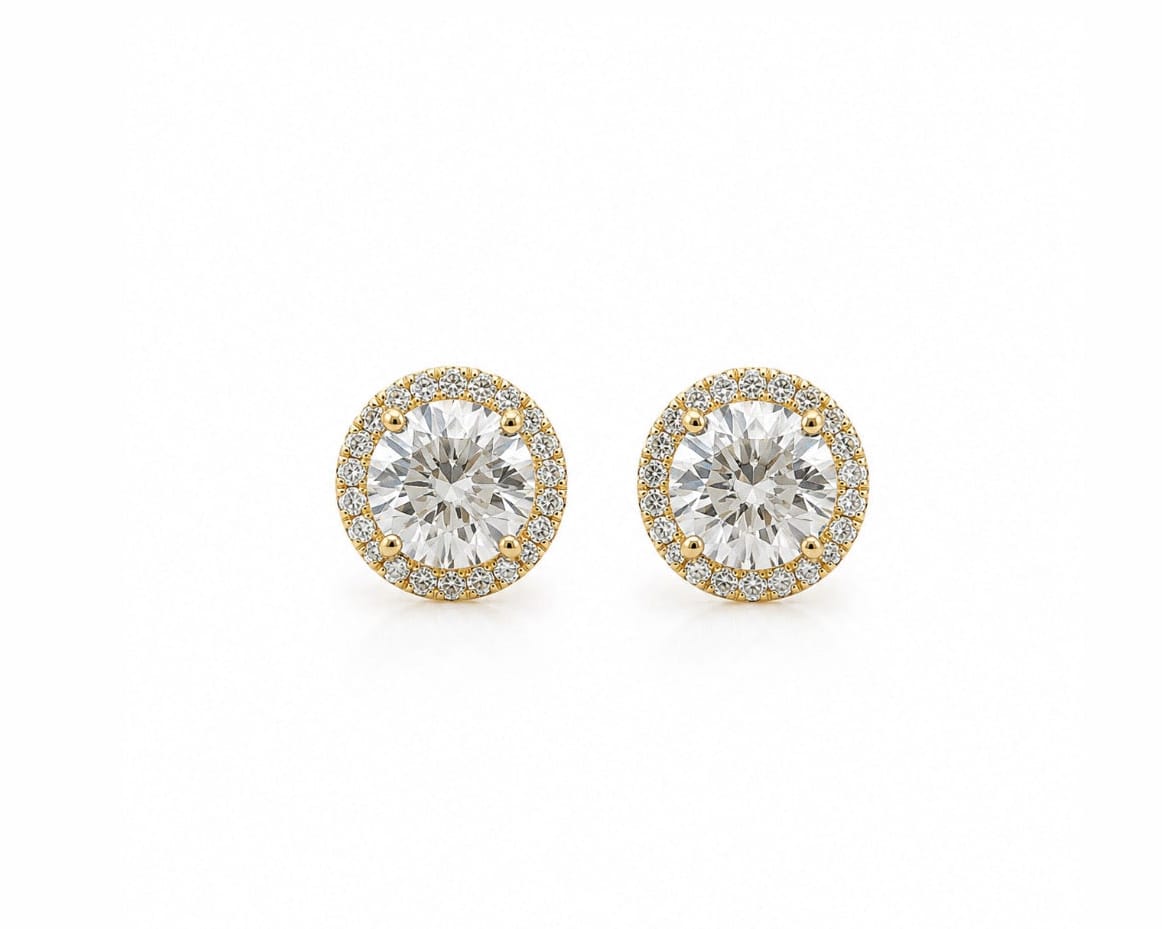 1ct Halo Earstuds LG