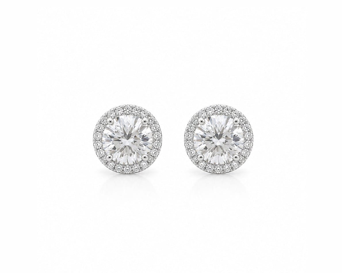 1ct Halo Earstuds LG