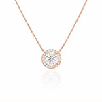 1ct Halo Necklace LG