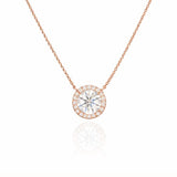 1ct Halo Necklace LG