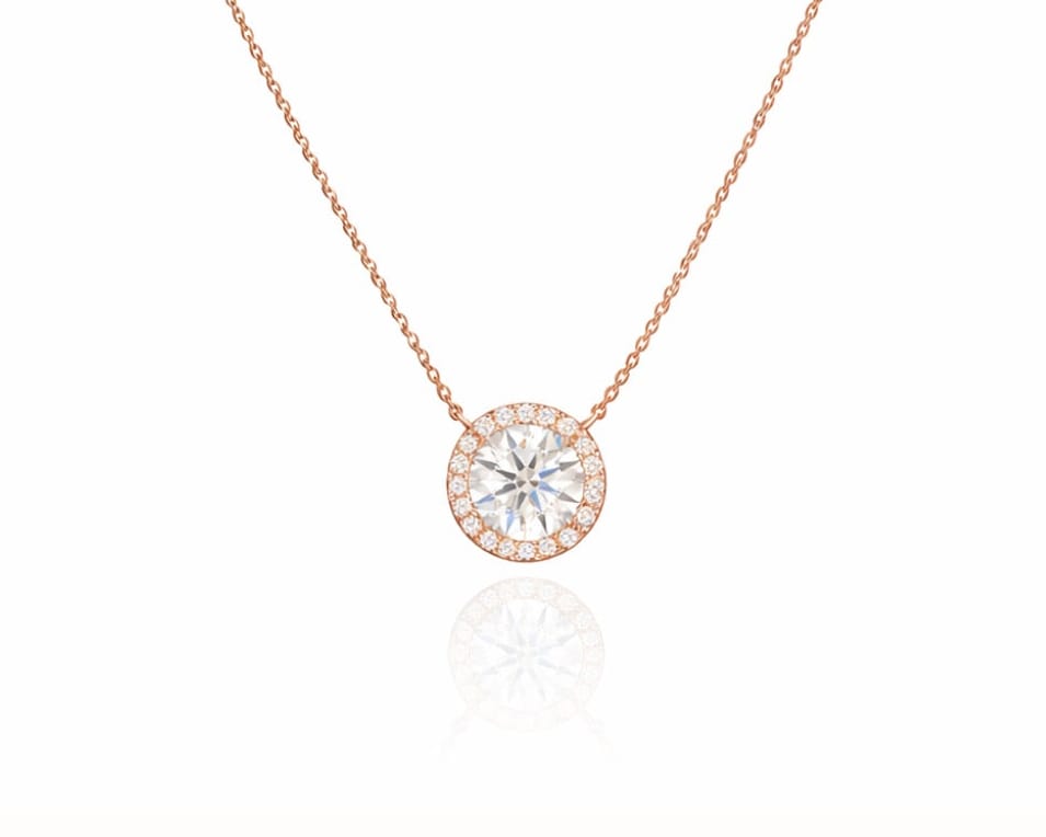 1ct Halo Necklace LG