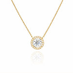 1ct Halo Necklace LG