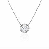 1ct Halo Necklace LG
