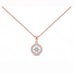 1ct Halo Necklace LG