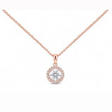 1ct Halo Necklace LG