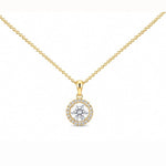1ct Halo Necklace LG