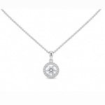 1ct Halo Necklace LG