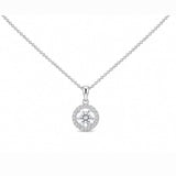1ct Halo Necklace LG