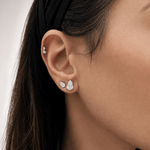 1ct Pear Cut Earstuds LG