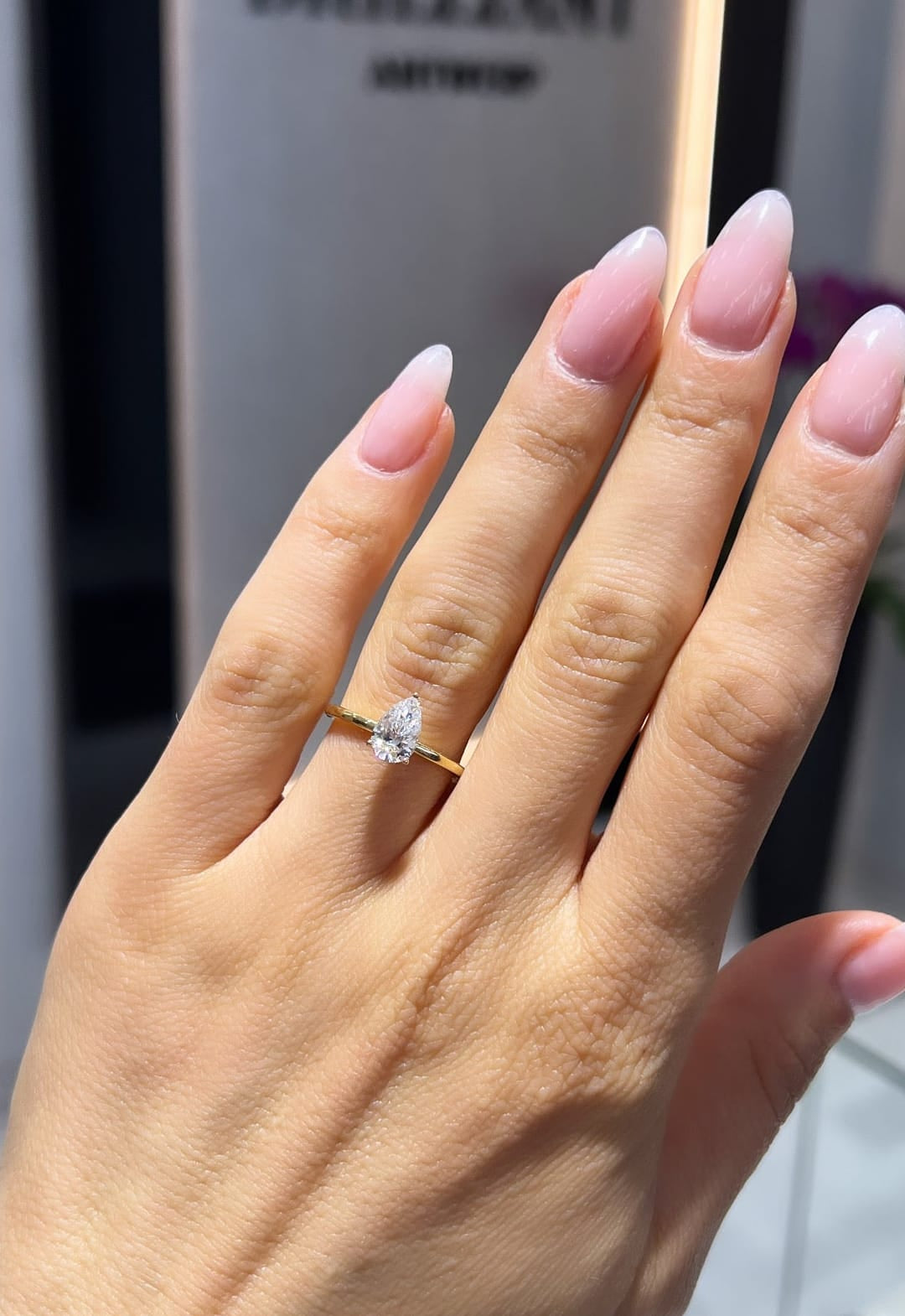 1ct Pear Solitaire LG