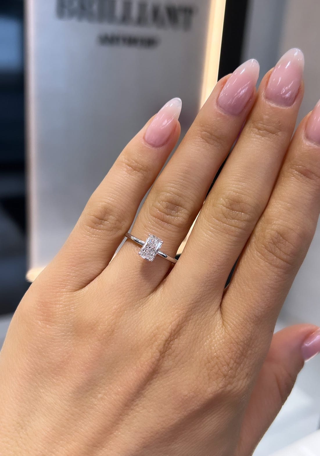 1ct Radiant Solitaire LG
