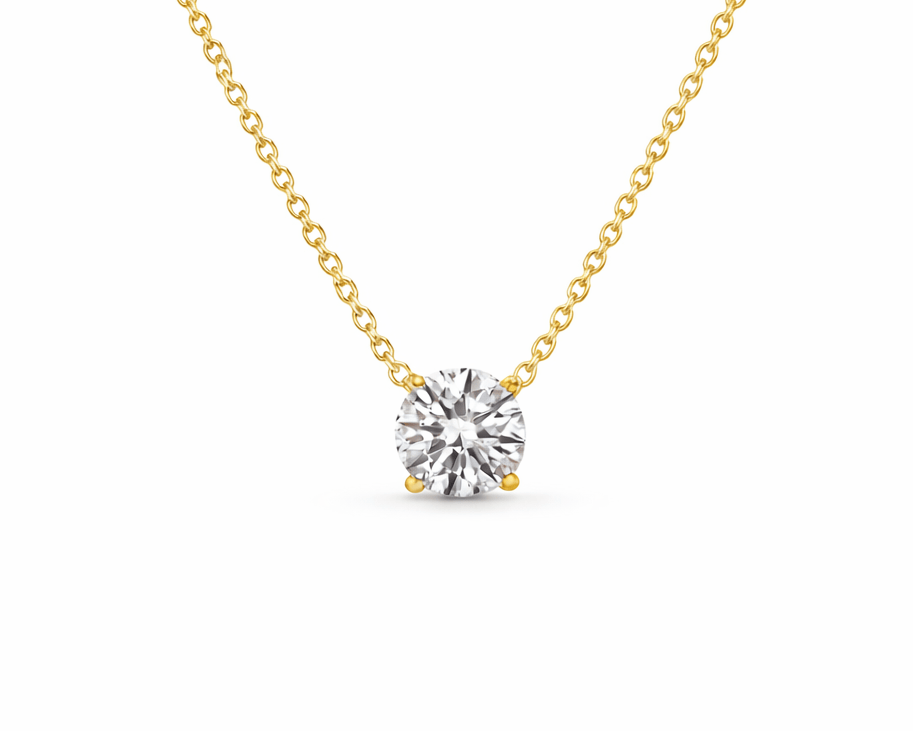 1ct Solitaire Necklace LG