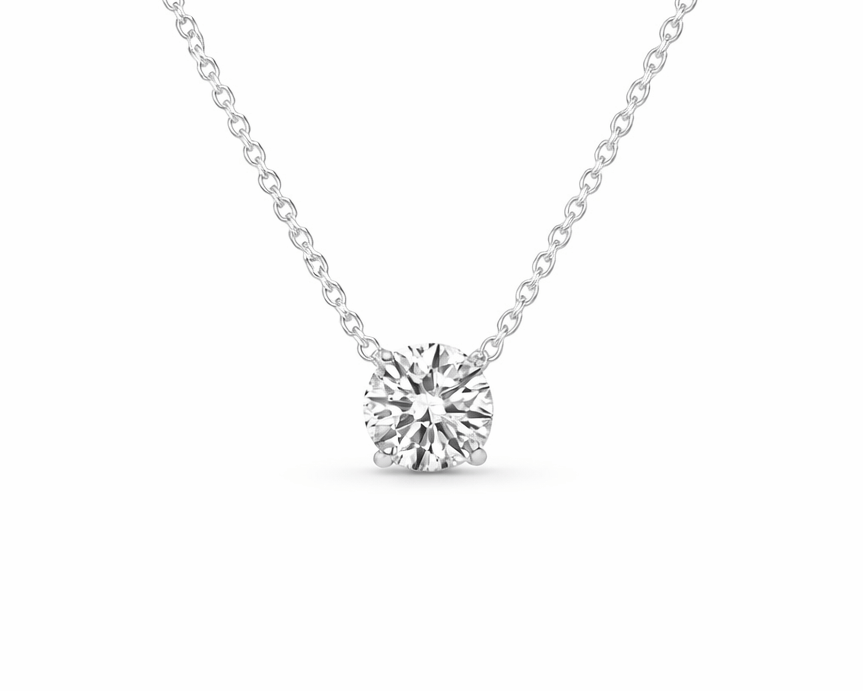 1ct Solitaire Necklace LG