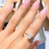 2.50ct Oval Tulip Solitaire LG