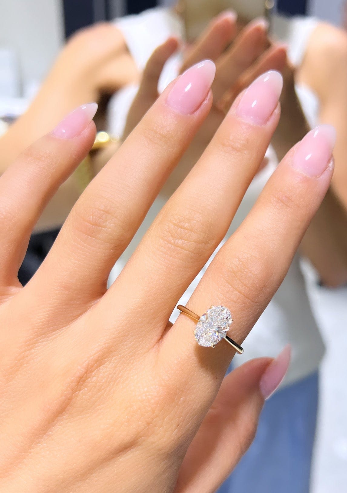 2.50ct Oval Tulip Solitaire LG