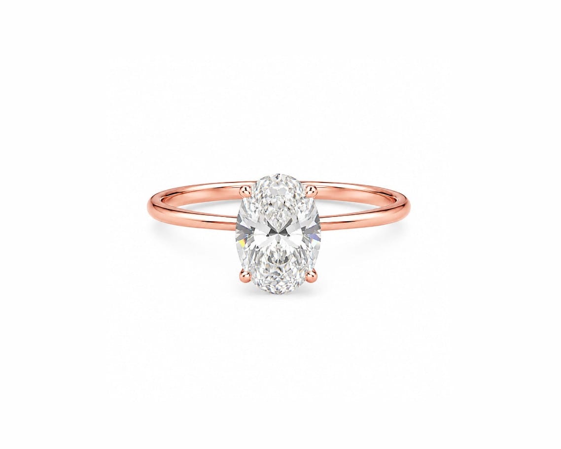 2.50ct Oval Tulip Solitaire LG