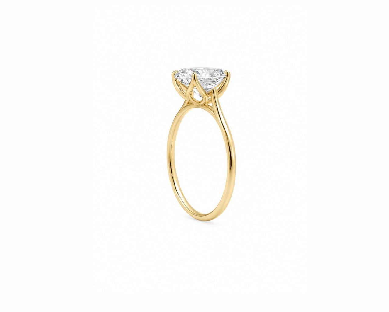 2.50ct Oval Tulip Solitaire LG