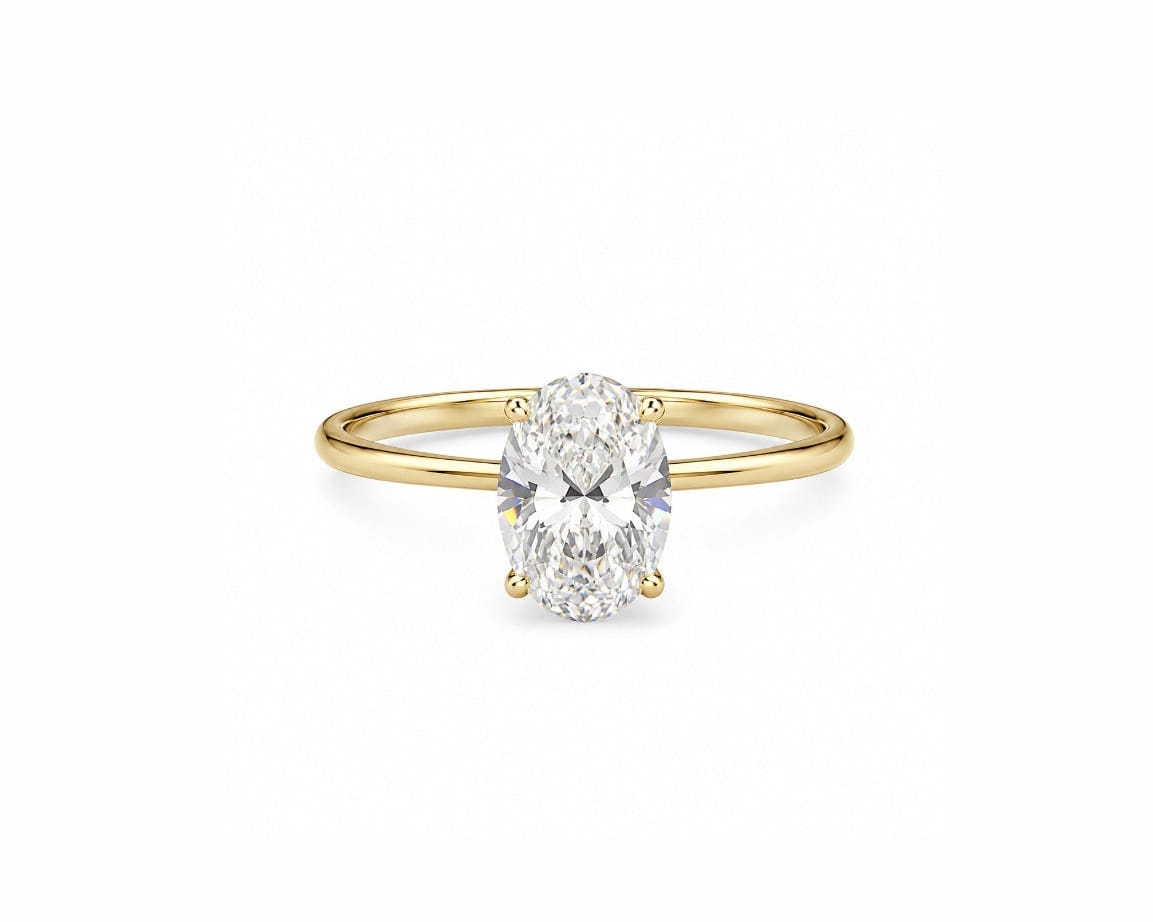 2.50ct Oval Tulip Solitaire LG