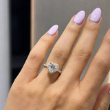 2ct Heart Halo Solitaire LG