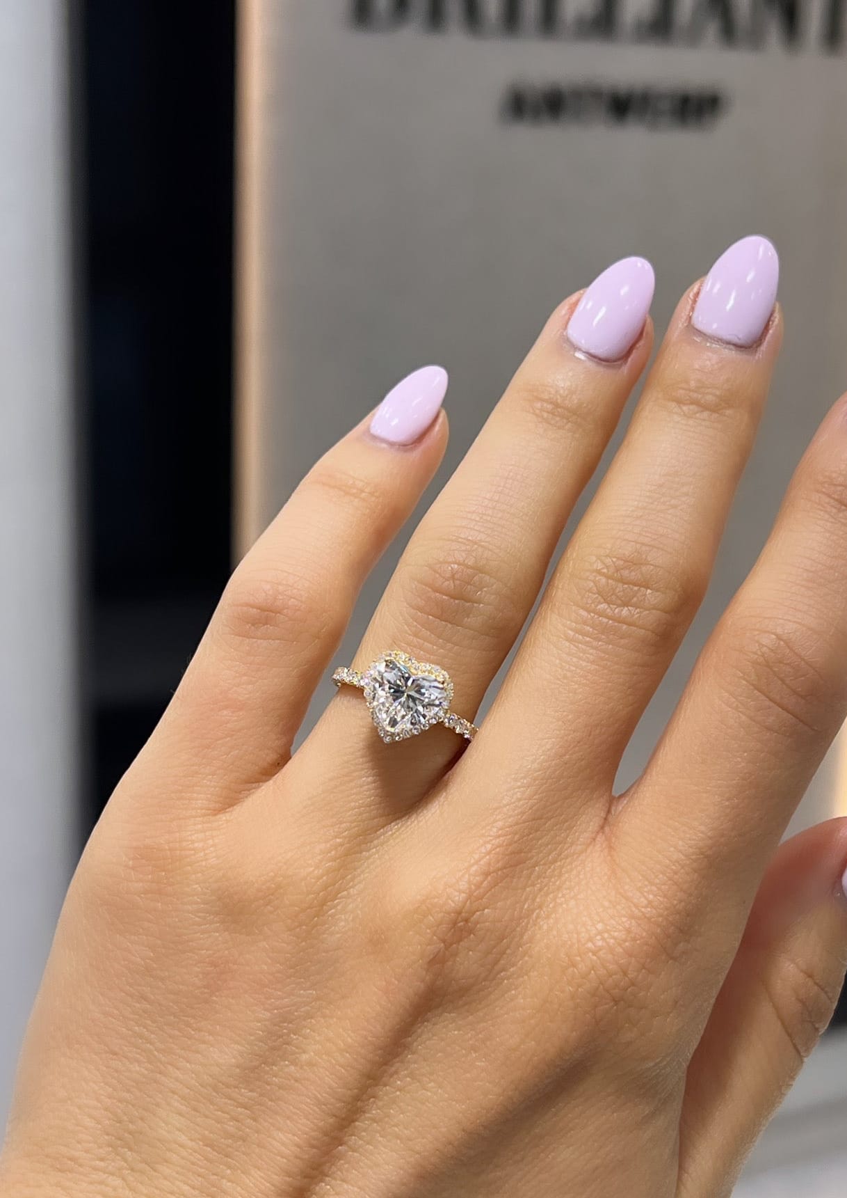 2ct Heart Halo Solitaire LG