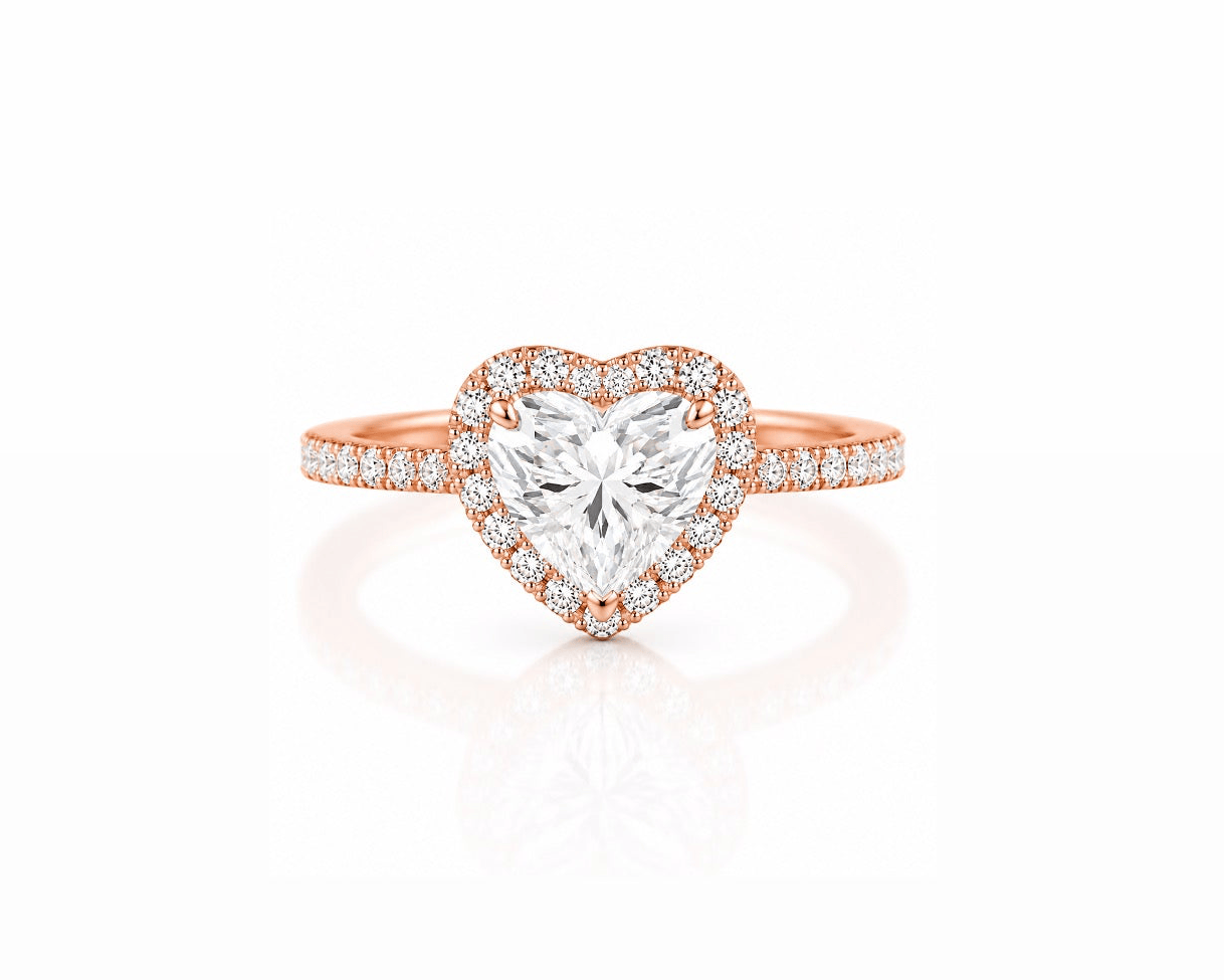 2ct Heart Halo Solitaire LG