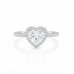 2ct Heart Halo Solitaire LG