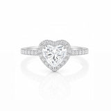 2ct Heart Halo Solitaire LG