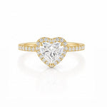 2ct Heart Halo Solitaire LG