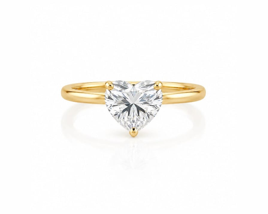 2ct Heart Solitaire LG