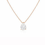 2ct Pear Solitaire Necklace LG