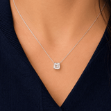 3ct Asscher Necklace LG