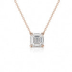 3ct Asscher Necklace LG