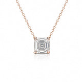 3ct Asscher Necklace LG