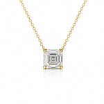 3ct Asscher Necklace LG