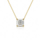 3ct Asscher Necklace LG