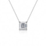 3ct Asscher Necklace LG